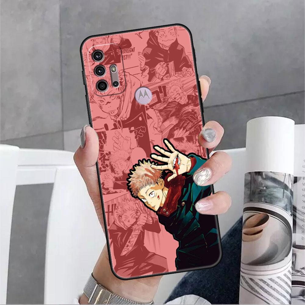 

Чехол для Motorola G30 G60 G9 Play One Fusion Plus Edge 20 G8 Power Lite G22 G50 G200 G51 G71, чехол для телефона в стиле аниме Jujutsu Kaisen Moto Edge