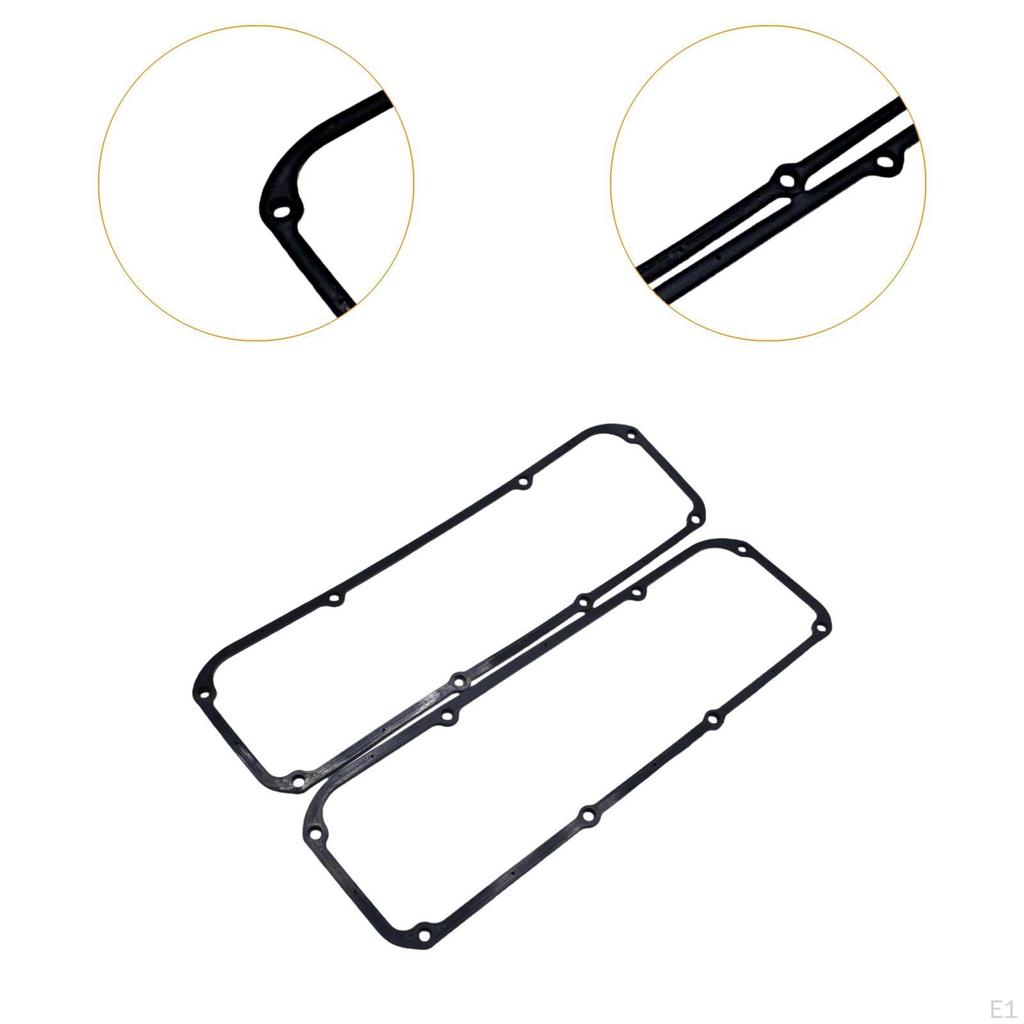 2x Rubber Valve Cover Gaskets Equipment Assembly for Ford 351C 1970-82