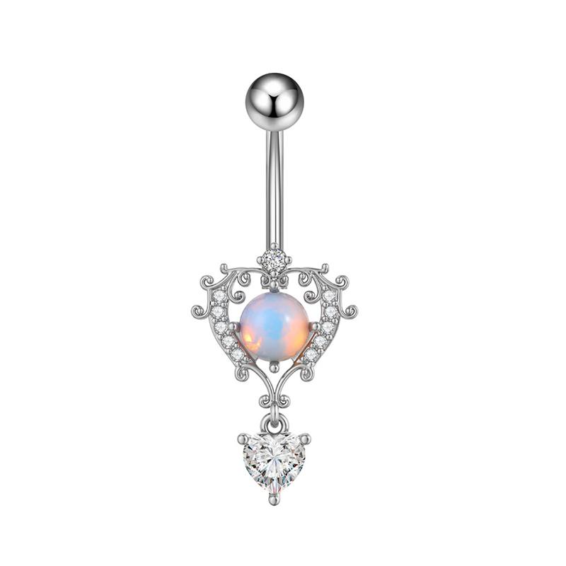 Personality Belly Button Rings Stainless Steel Navel Piercing Barbell For Women Simple Belly Ring Beach Jewelry Gifts