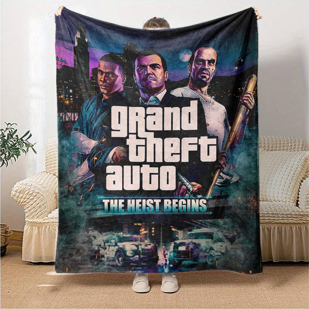 Gta Blanket Soft & Cozy Great for Seaside Couch Chair for All Occasions Digital Print Perfect Gift for Relatives and Friends