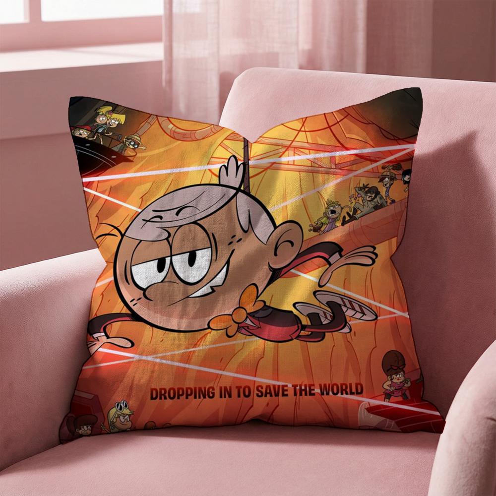 Potah na polštář L-Loud House Víceúčelový potah na polštář pro domácnost a auto - Oboustranný, měkký a odolný pro každodenní použití