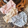 Sweet Fairy Polka Dot Ruffle Edge Low Rise Cotton Panties for Women