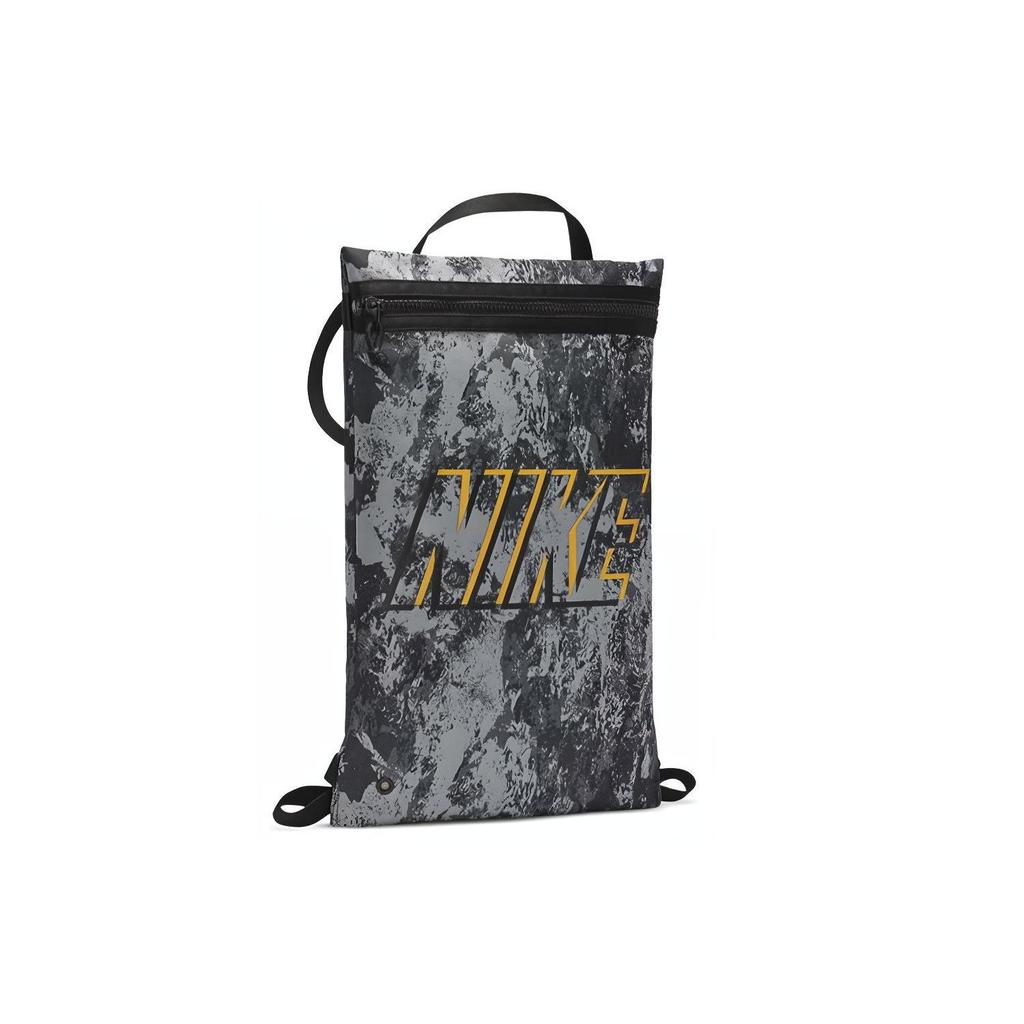 Nike Utility Printed Training Sports Casual Zipper Gym Bag Backpack Unisex Backpack Black CZ4354-010