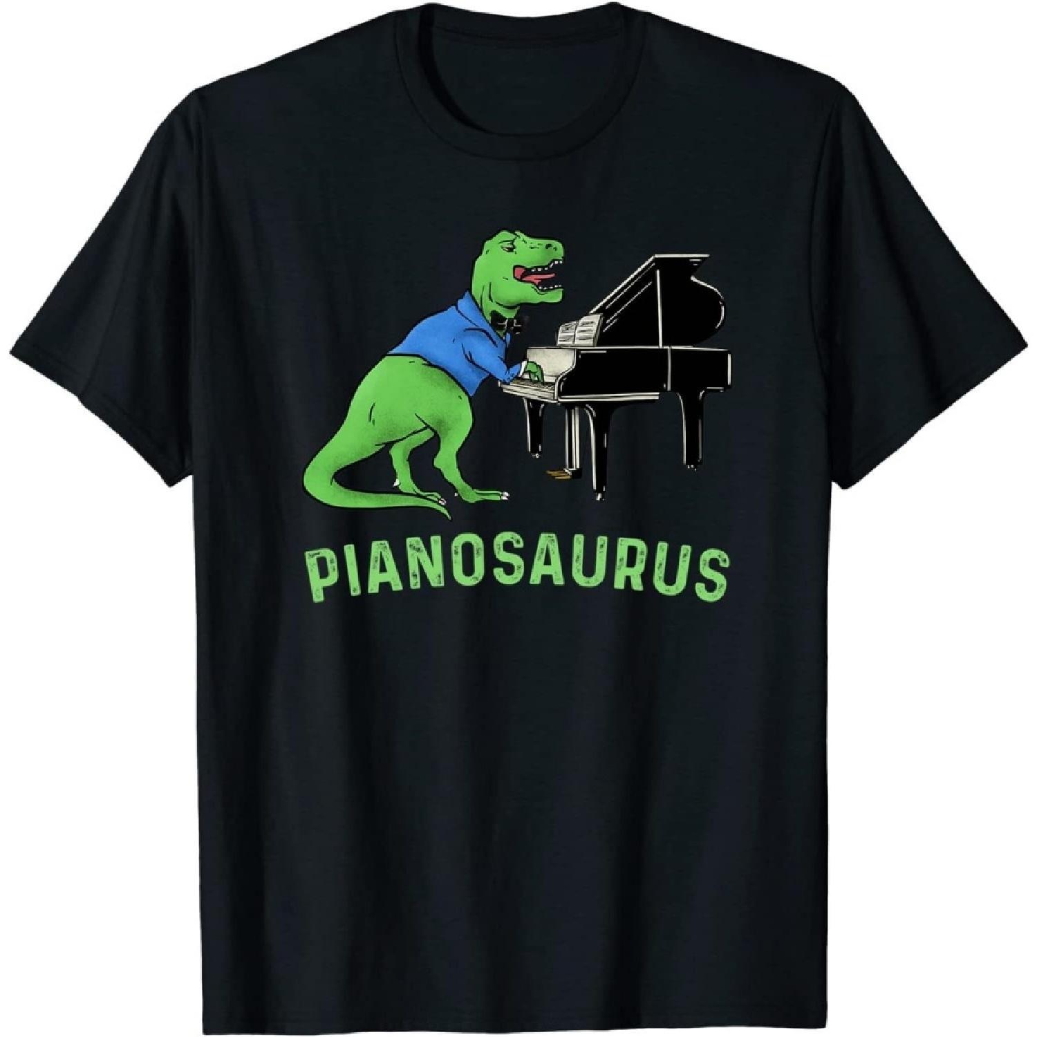 Pianosaurus Piano Tyrannosaurus Rex - Trex Dinosaur Pianist T-Shirt, Long Sleeve Shirt, Sweatshirt, Hoodie XXXXXL разноцветный