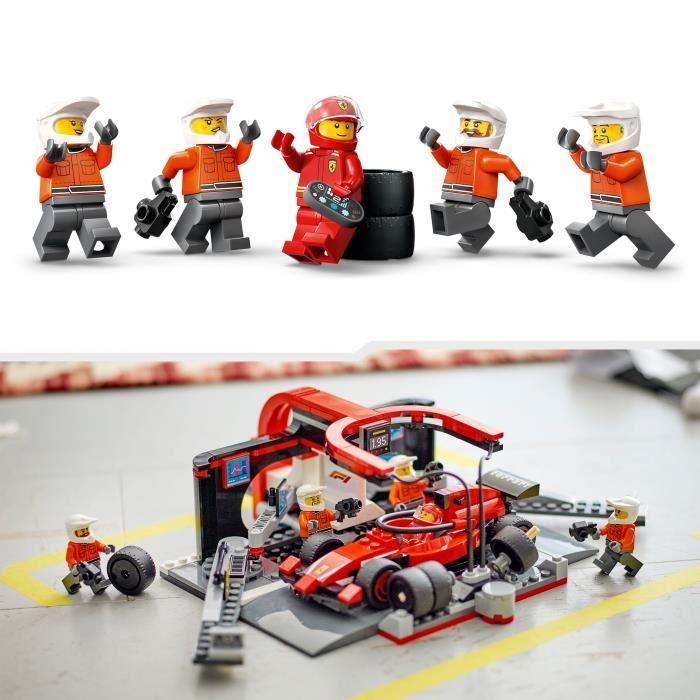 LEGO City 60443 Arrêt au stand de F1 avec voiture Ferrari - Jouet pour garçon dès 6 ans