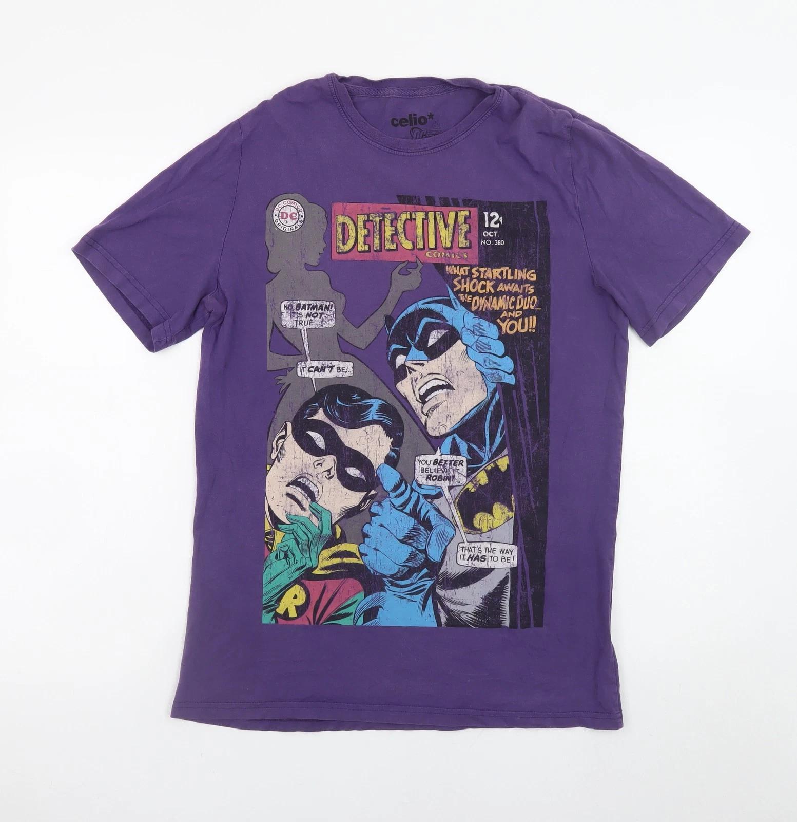 

Celio DC Comics Batman Purple Graphic Men’s M T-Shirt 4XL