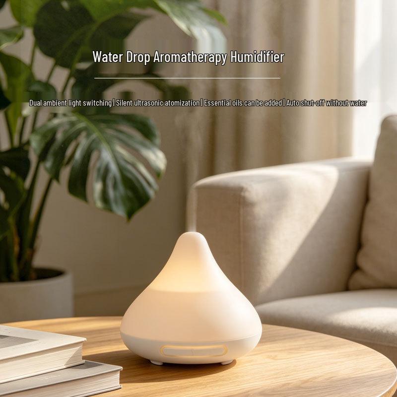 Cross-border Water Drop Aroma Diffuser and Humidifier: Quiet Home and Office Atmosphere Lamp