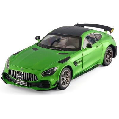 Große Größe 1/18 Maßstab Benz GT R Grüner Dämon Supersportwagen Modell Diecasts Spielzeug Fahrzeuge Kinder Jungen Geburtstagsgeschenk Heimdekoration