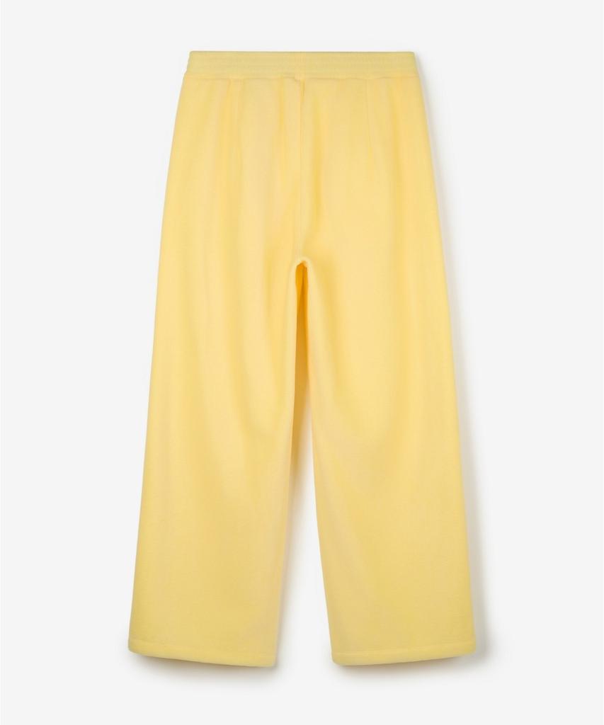 TIENJITIUMEON W Fleece Wide-Leg Pants (Butter Yellow) Tnpa6F112Y2