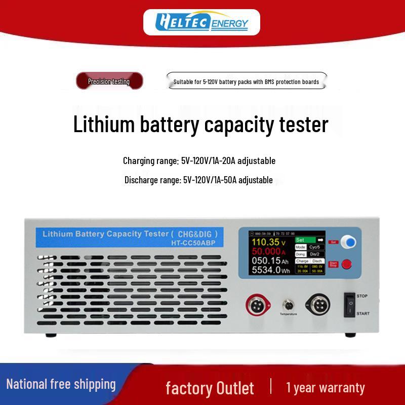 120V Lithium Battery Capacity Tester for Electric Vehicles - High Voltage Electronic Load Simulator