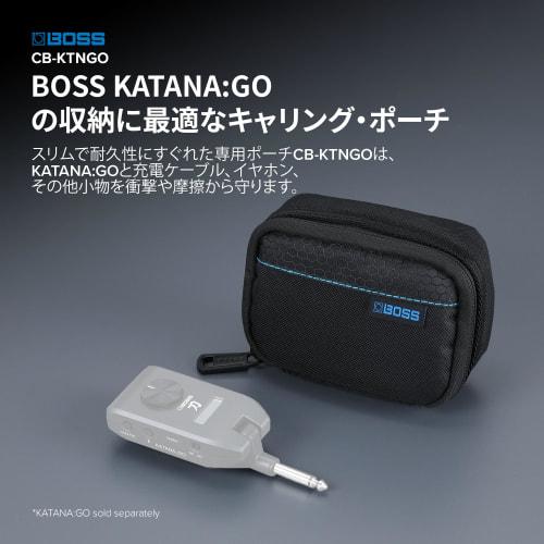 BOSS KTN-GO Pouch CB-KTNGO - Stores charging cables, earphones, and other small items simultaneously. Black.