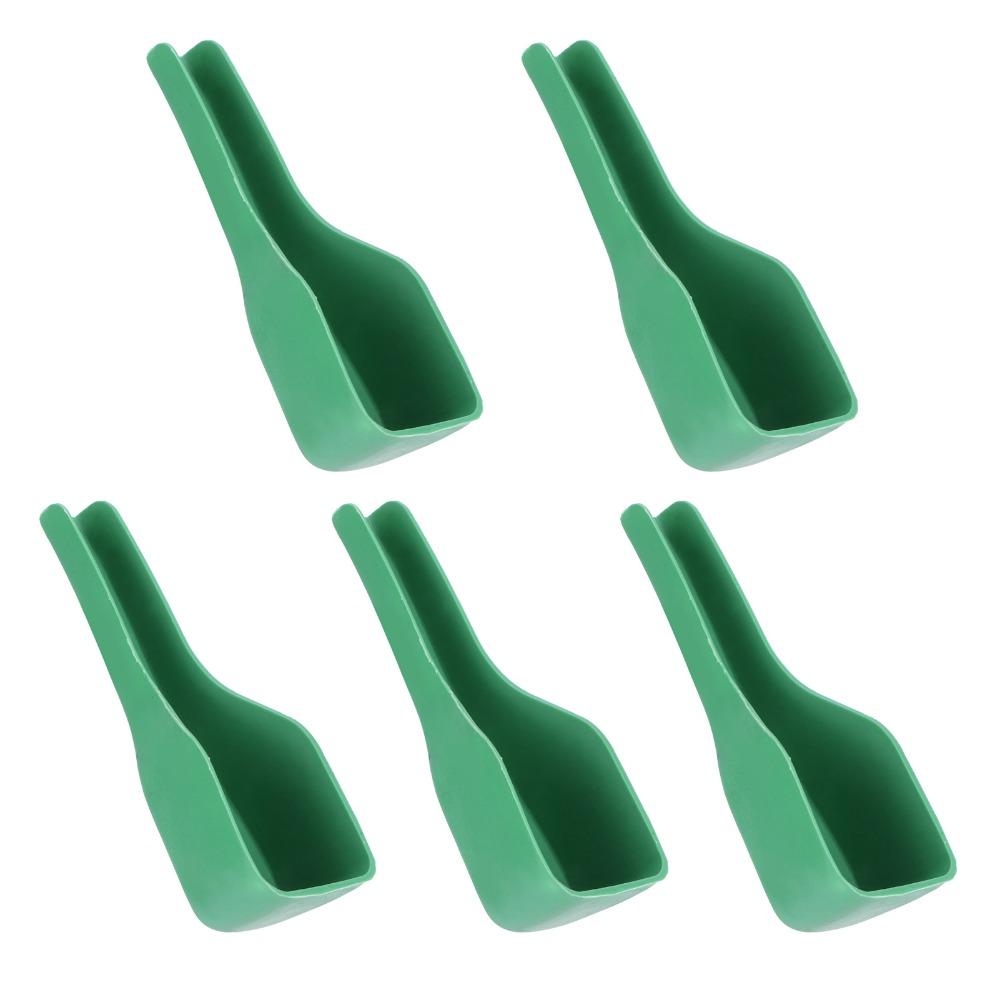 5pcs Long Narrow Spout Bird Feeding Spoon Plastic Bird Feeding Tool Aviary Feeding Routine