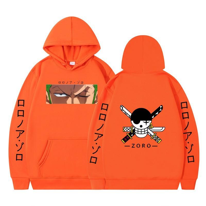 2026 Animation ONE PIECE Sauron Printed Loose Hoodie Autumn Men's and Women's Fleece Hooded Sweater New
