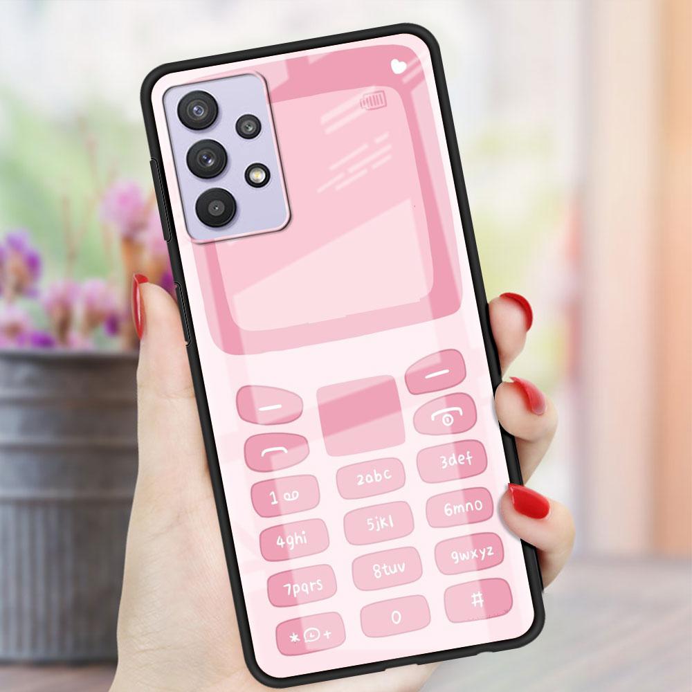 

Мультяшный узор панели мобильного телефона Стеклянный чехол для Samsung Galaxy A52 A71 A50 A51 A70 A21s A31 A72 A10 A12 A30 A22 5G Чехол для телефона Samsung A30