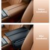 New Top Symmetrical Double-Lids Armrest Box Cover Soft Memory Heightening Elbow Support Pad With Side Storage Pocket Organizer