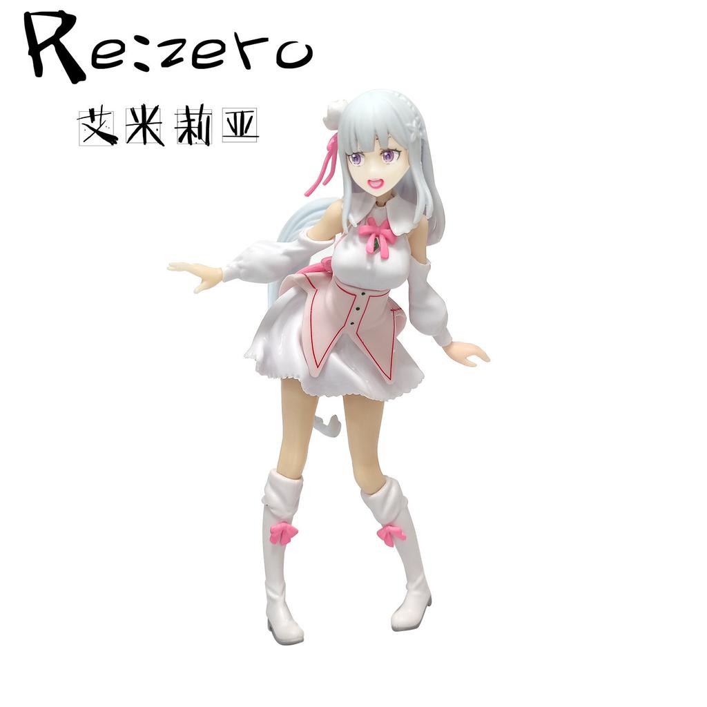 17cm Re: Re:Zero Starting Life in Another World Anime Figur Emilia Actionfiguren Kawaii Memory Snow Emilia Sammlermodell Schönes Spielzeug
