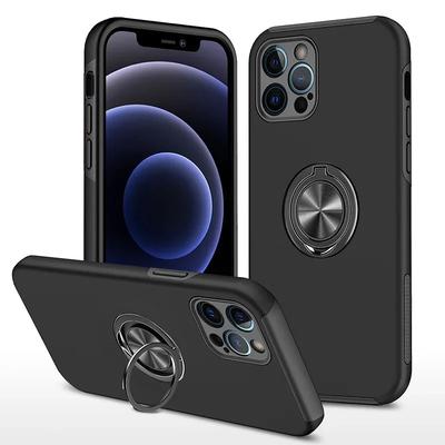 Magnetický držák prstenu Pouzdro na telefon pro IPhone 13 12 Mini 16 15 14 11 Pro Max XS X XR 7 8 Plus Plastový tvrdý kryt Nárazuvzdorný kryt