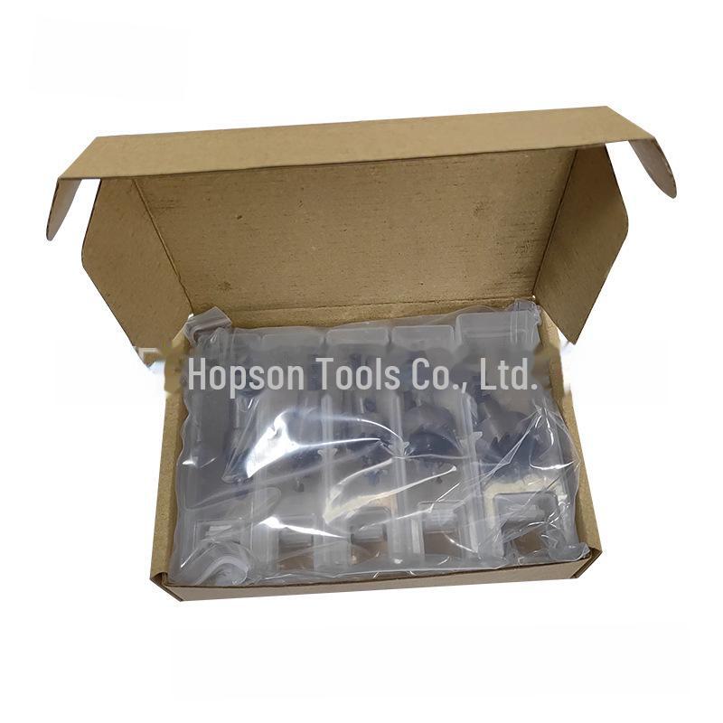 5-Piece High-Speed Steel Sawtooth Hole Opener Drill Bit Set for Aluminum and Iron Plates - 16mm, 20mm, 25mm, 30mm