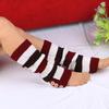 1Pair Striped Leg Warmers for Women Girls Fashion Ribbed Knitted Long Leg Warmers Kawaii Lolita Socks for Ballet Dance Yoga Party