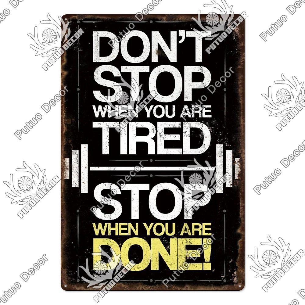 

Funny Fitness Garden Metal Sign, Dacha Gift Plaque 20x30cm