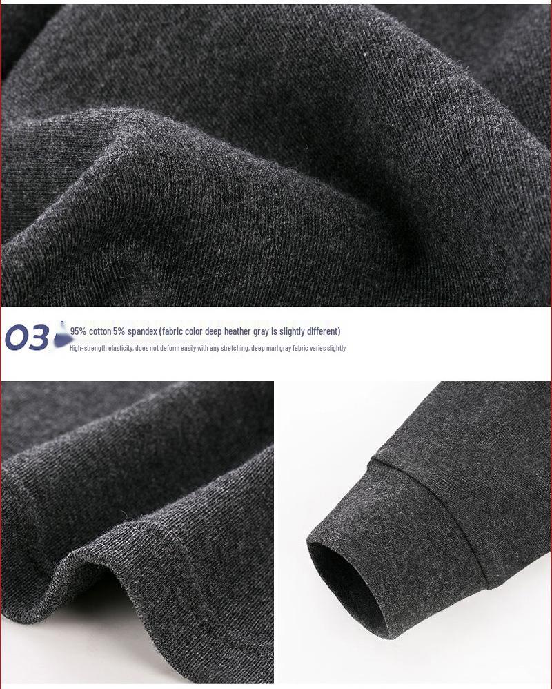 Unisex Herbst/Winter Warmes Unterwäsche-Set - Elastische Basisschicht mit Uni-Rundhalsdesign für Paare