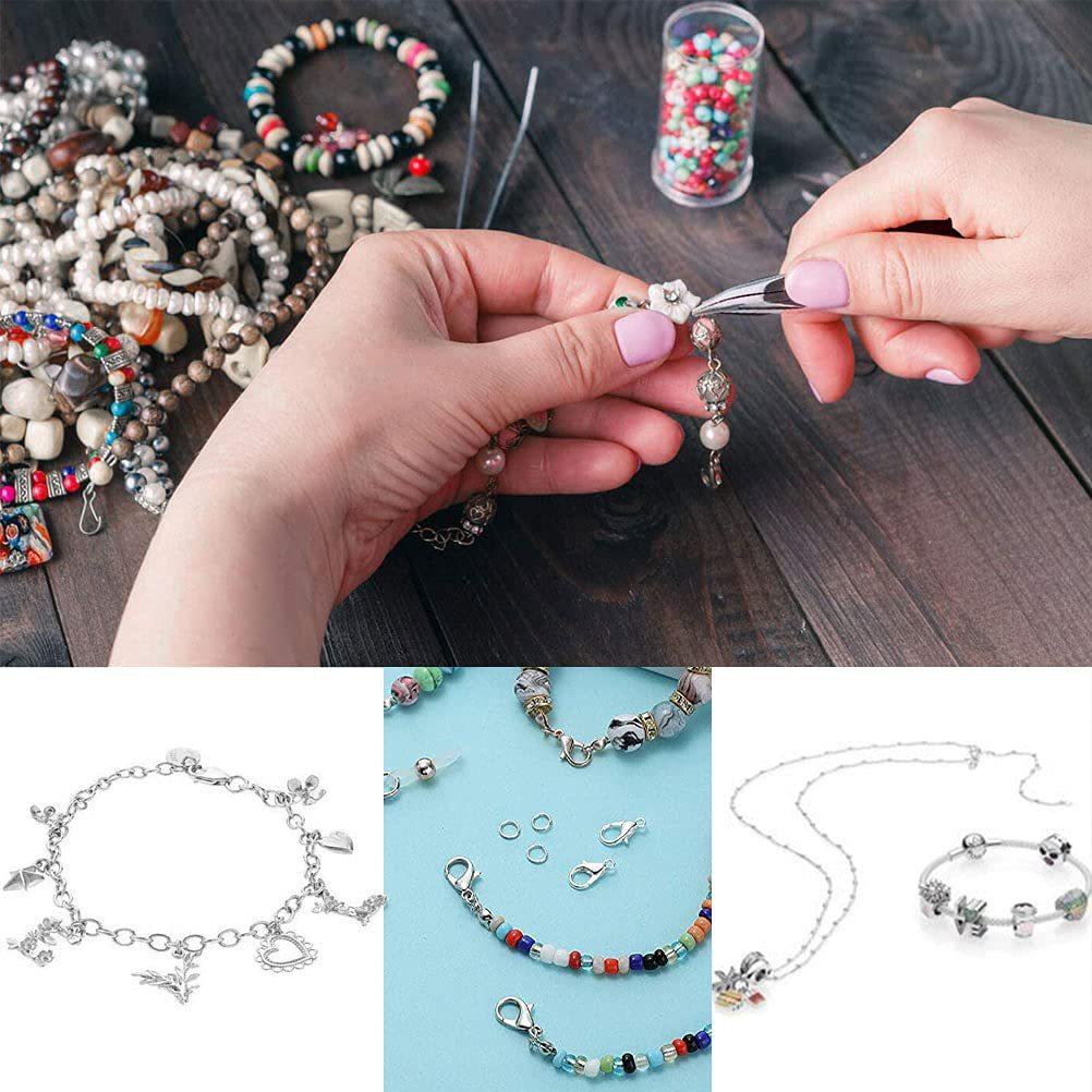 240pcs Open Jump Rings & 120pcs Lobster Clasps Set For Jewelry Making DIY