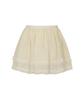 Lulu Seoul Double Chiffon Layered Skirt (Ivory)