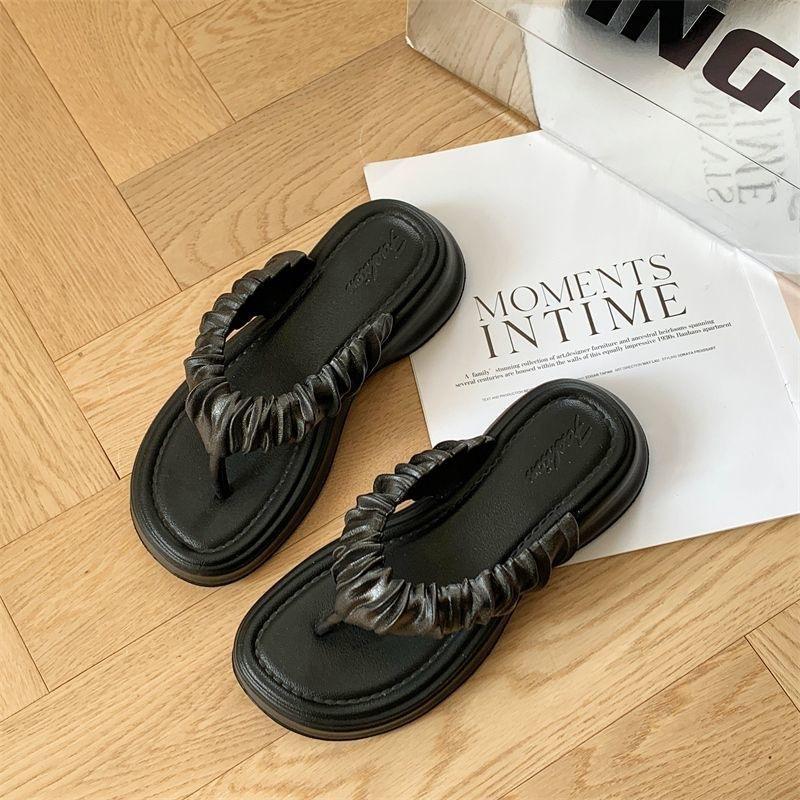 Flip-flops women's summer outer wear non-slip summer thick-soled slippers star women's cool slippers summer