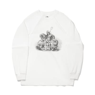 Li Ning Aries Collaboration Loose Long Sleeve T-Shirt Men Tops AHSVF01-3