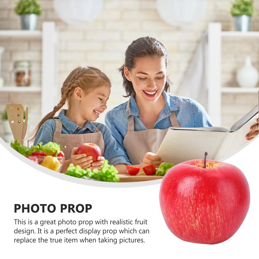 Realistické falešné jablko Foto rekvizita Červená pěna Dekorativní ovoce pro domácnost Kuchyně Svatba Večírek Výstava Ozdoba Ovocné rekvizity