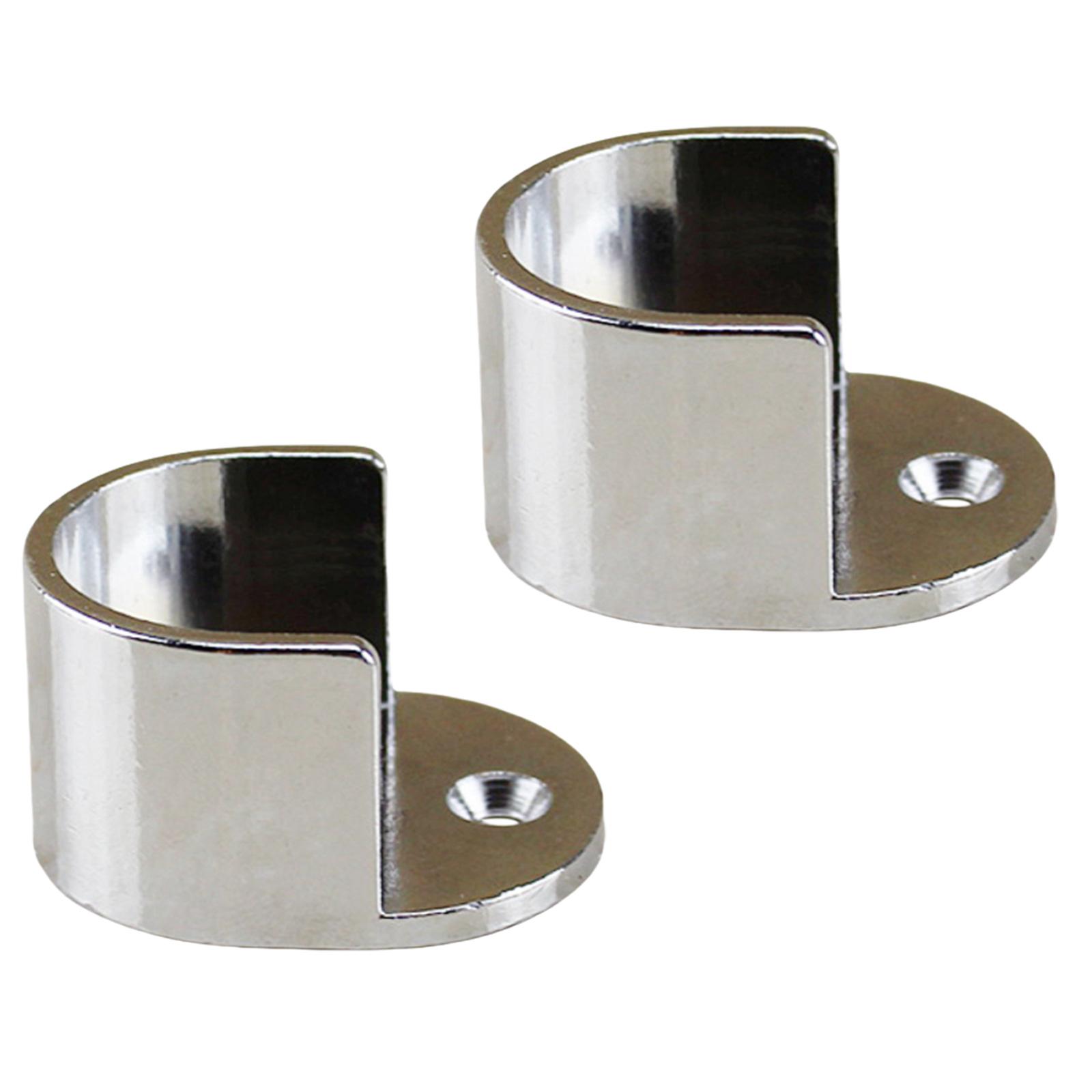 

Комплект кронштейнов для карниза для штор, настенное крепление, кронштейны для держателей штор для 28-миллиметровых штанг, современный дизайн, простая установка D