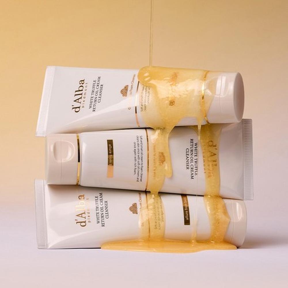 d'Alba White Truffle Return Oil Cream Cleanser 100ml (2pcs) – Gentle Cleansing, Moisture Care, Korean