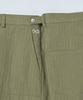 BEYOND CLOSET [Collection Line] Herringbone Texture Cutting Detail Carpenter Pants Khaki