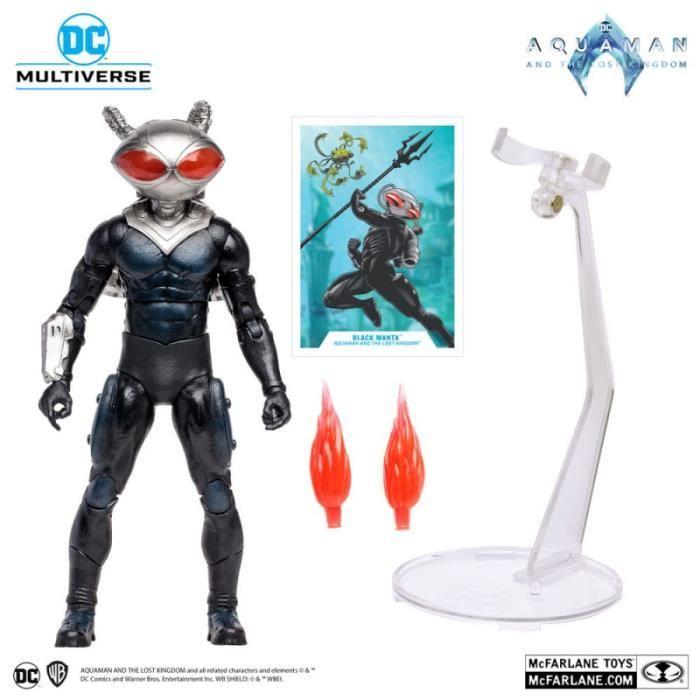 Aquaman et le royaume perdu figurine dc multiverse black manta 18 cm