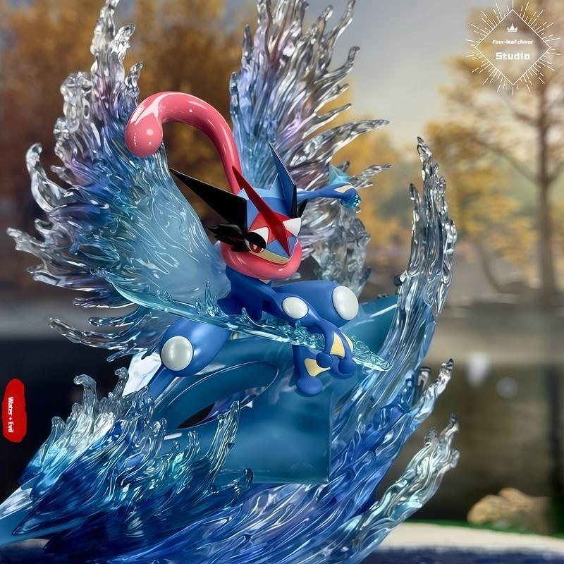 Bkm Pokemon Anime Periphery Doll Ornament Greninja Butterfly Changes Ash Ketchum Version Gk Pvc Model Statue Children Toy Gifts Kid Friendly