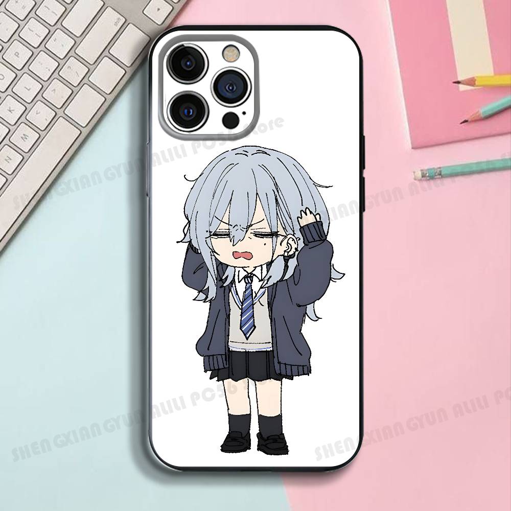 

Comis H-Haimiya M-Mio Silicone Phone Case For IPhone 17,16,15,14,13,12 X XS Plus Pro Max SE Shockproof Soft Cover iPhone12