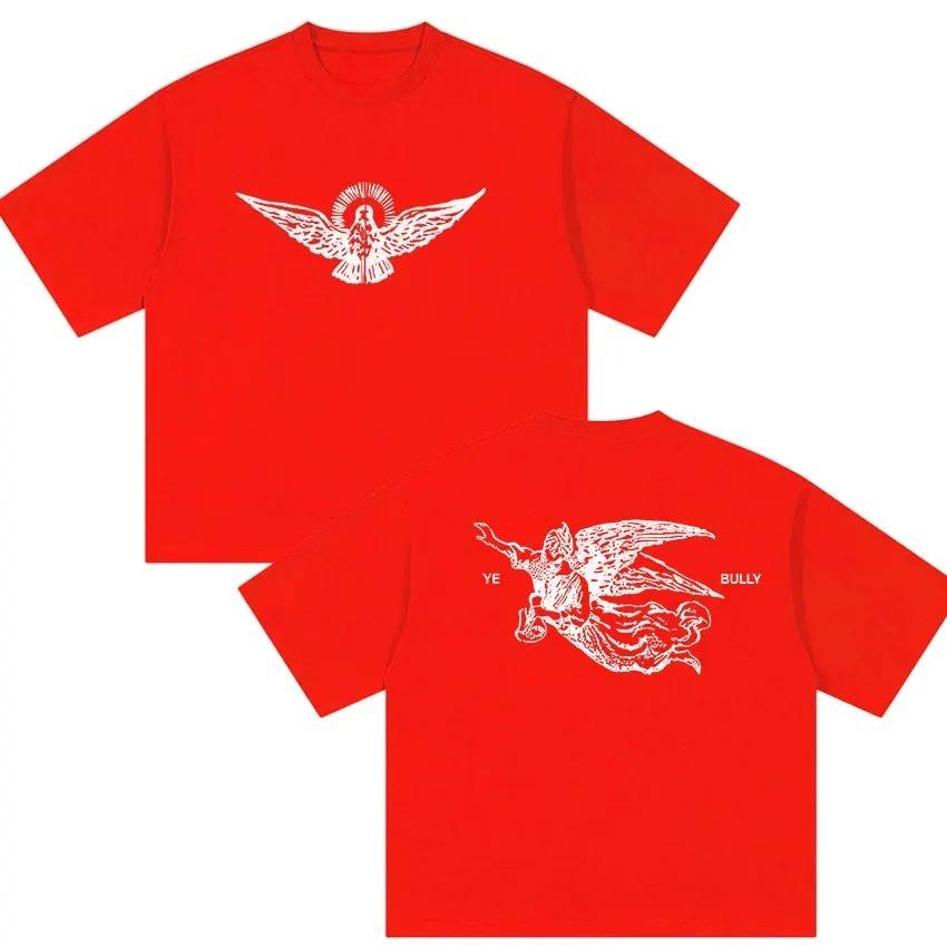 

Unisex Vintage Hip Hop Short Sleeve Tshirts Rapper Kanye West Bully Album 2026 Graphic T Shirt Casual Cotton Tshirt Streetwear S
