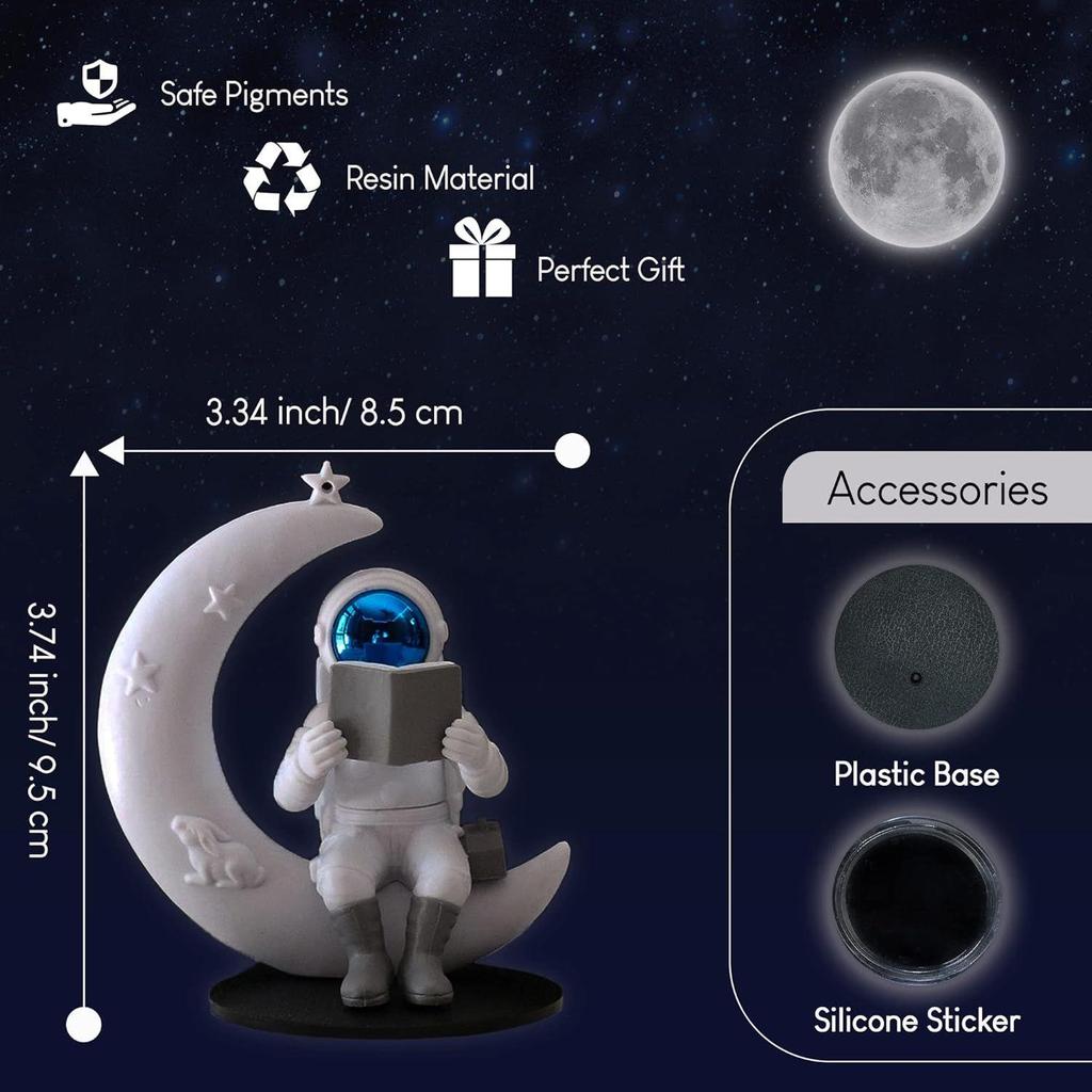 Niedliche Astronautenfigur aus dem Weltraum Actionfigur Spielzeug Statue für Ausstellungsstück Heim Wohnzimmer Dekor Büro Schreibtischdekoration Armaturenbrett