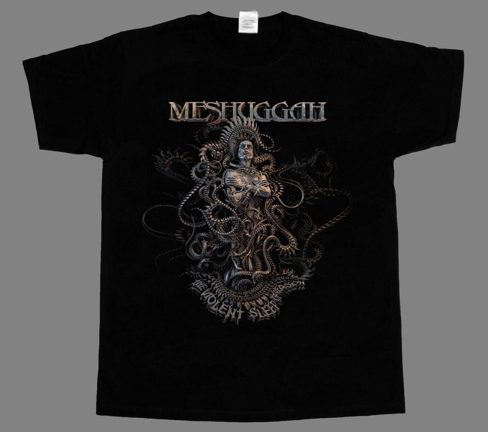 Meshuggah obzen the violent sleep of reason short long sleeve new black tshirt M
