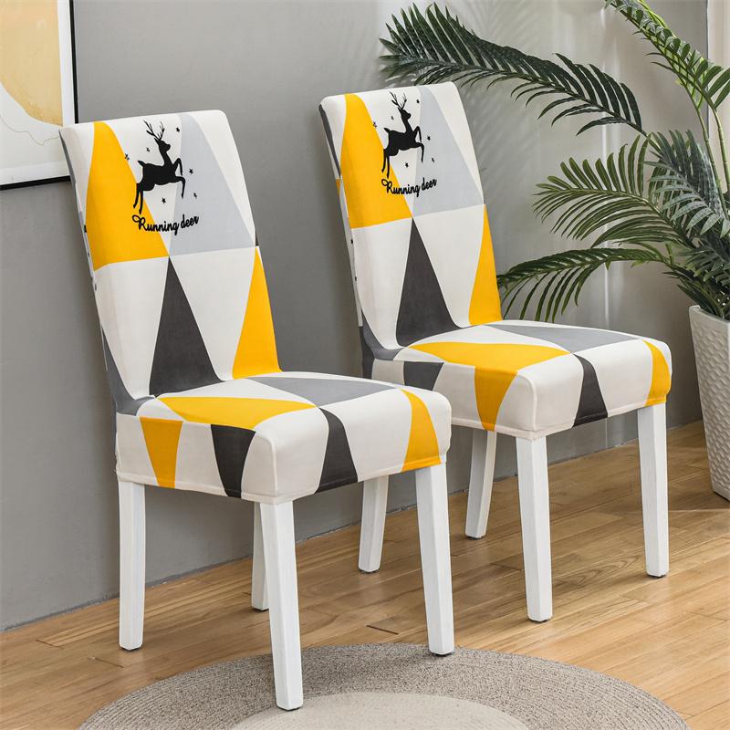 Chair Covers Set Of 1/2/4/6 Pcs, Parson Chair Slipcovers For Dining Room, Removable Kitchen Chair Cover For El And Ceremony