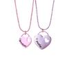 Children's Oil Rainbow Love Necklace BFF Good Friend Set Necklace Female Light Luxury Girlfriend Necklace