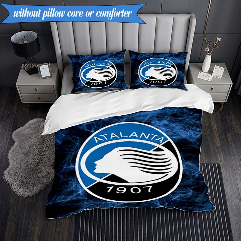 3PCS Atlanta Football Club Bedding Set 2D Printing (Includes 1 Duvet Cover + 2 Pillowcases Coreless), Bedroom decor,Fan Gift