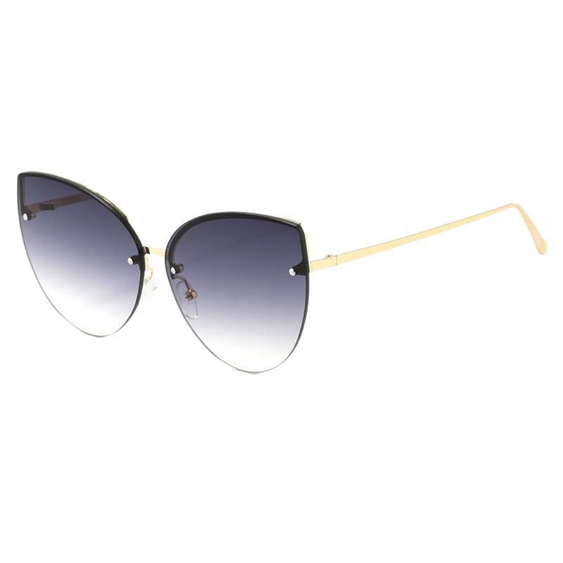 Women's Korean Style Cat Eye Sunglasses, UV Protection, Comfortable Metal Frame, High-End Feel, Polarized Lenses.
