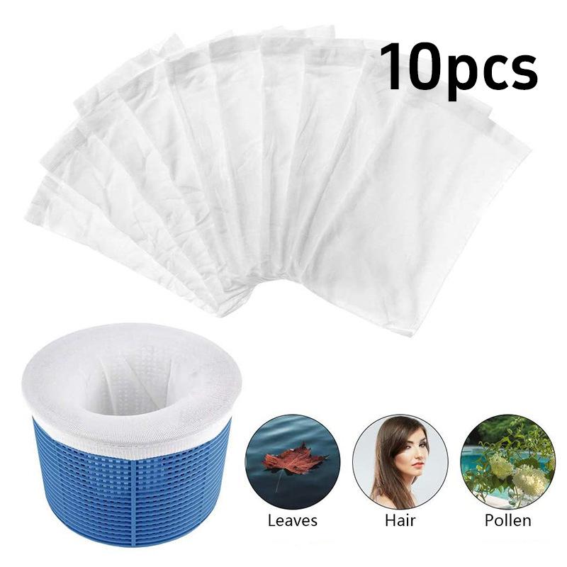 50pcs Fine Mesh Pool Skimmer Socks Pool Filter Screen Filter Socks Garbage Cover Pool Skimmer Swimming Pool Dust Cover For Pools