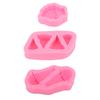 Ice Cream Silicone Fondant Molds Easy Demoulding 3D Ice Cream Mould for Birthday Decoration DIY Kitchen Baking
