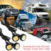 4 Pezzi Griglia Anteriore Paraurti Cofano Auto Luce LED Ambra Per Ford Suv Stile Raptor Luci Decorative Universali Per Esterni Auto