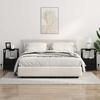 Nightstand Set of 2 Black Oak Effect 40 X 31 X 60 Cm