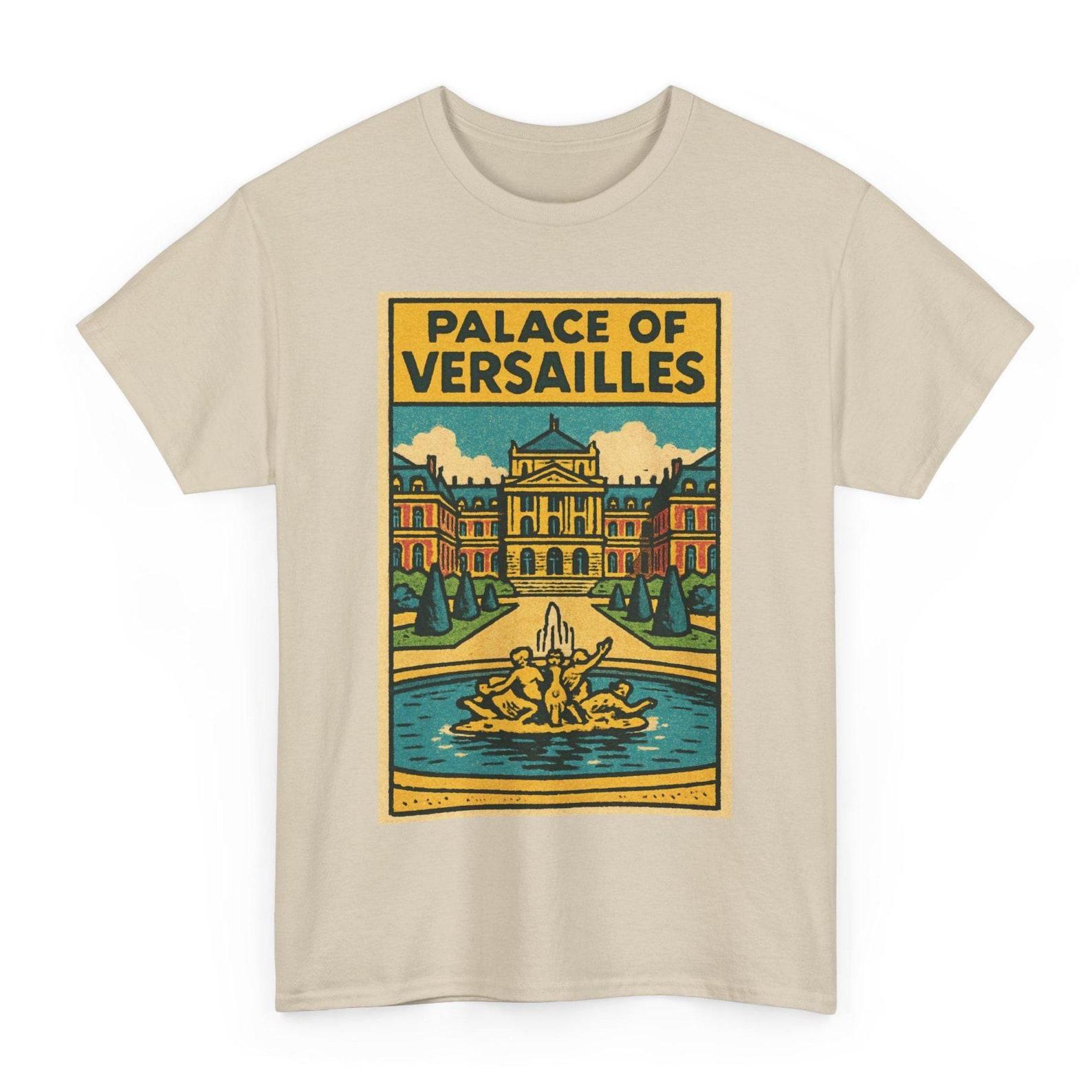 Palace of Versailles T-Shirt: Retro Comic France Landmark Tee L