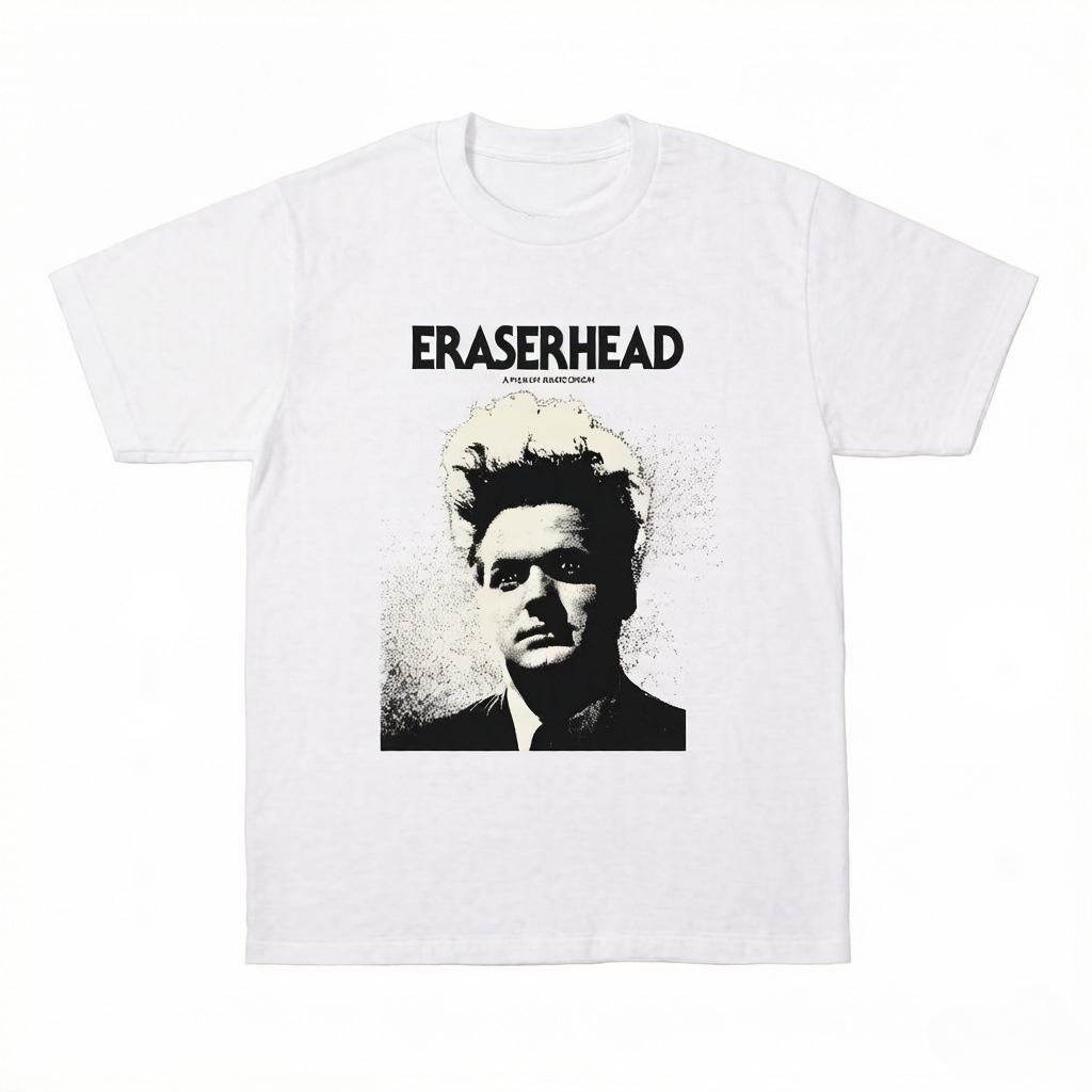 

Eraserhead T Shirt David Lynch Surreal Horror Movie Merch Cult Classic Vintage Tee Unisexs Washed Cotton Short Sleeve Film Shirt L