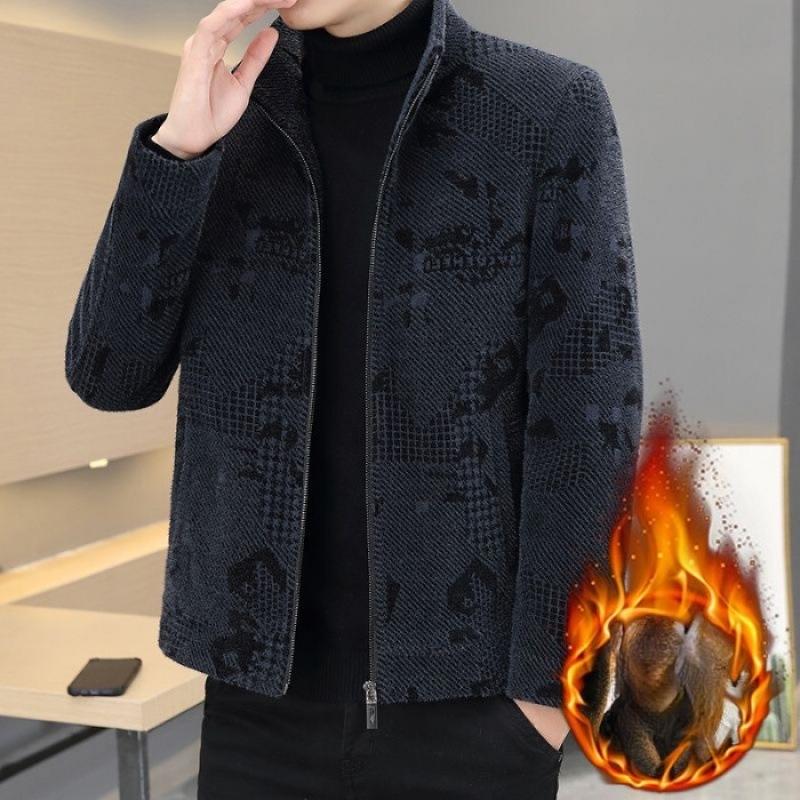 

This Is A Casual and Versatile Short Thickened Woolen Coat with A Lapel Collar for Men in Autumn and Winter 6xl